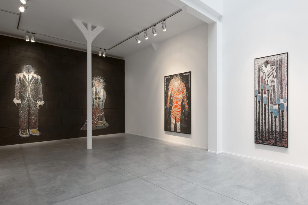 Installation view of Omar Ba Éclosion, at Galerie Daniel Templon Brussels June 2 – July 23, 2016-06 Photography: Isabelle Arthuis Courtesy: Galerie Daniel Templon.