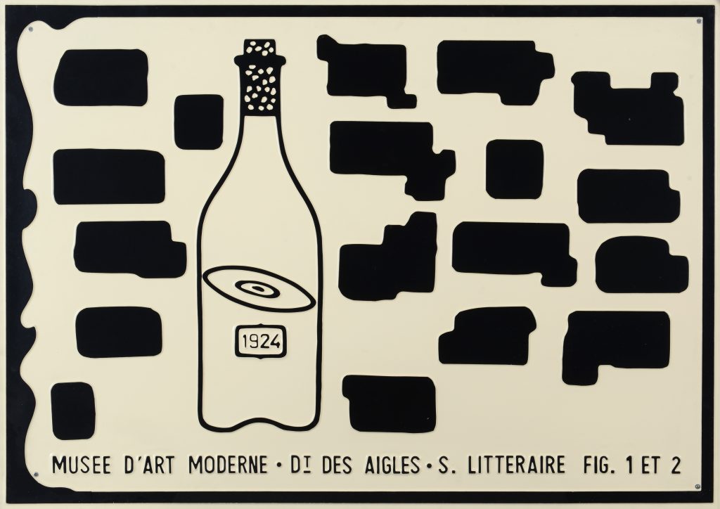 Marcel Broodthaers 'Musée d'Art Moderne Dt des Aigles S. Littéraire Fig. 1 et 2'. Courtesy of Albert Baronian.
