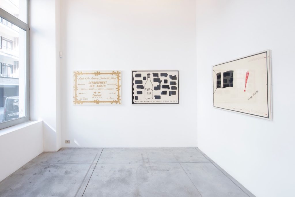 Exhibition view Marcel Broodthaers at Albert Baronian. Photography: Isabelle Arthuis. Courtesy of Albert Baronian.
