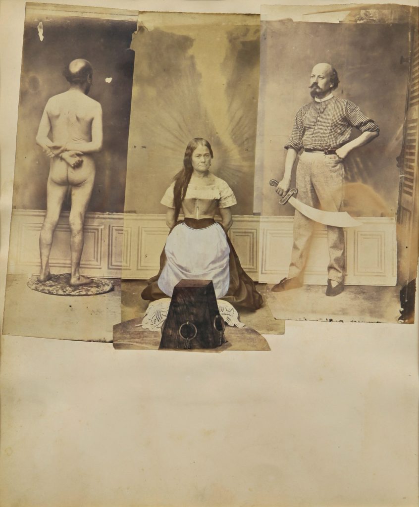 Obsession untitled, ca. 1870 collage, photography, mixed media, 29 x 24 cm Courtesy Delmes & Zander, Berlin + Cologne