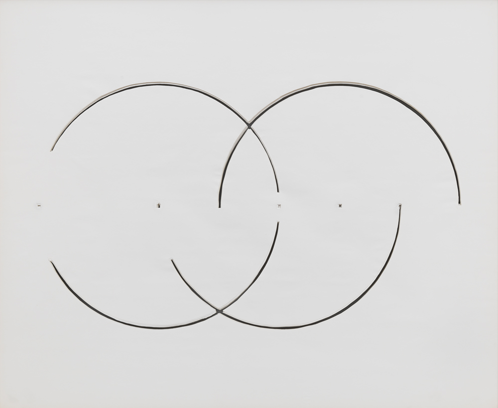 Gordon Matta-Clark Cut Drawing, 1974 Cut paper Framed: 39 1/8 x 48 x 2 inches (99.4 x 121.9 x 5.1 cm) Paper: 38 x 46 7/8 x 3/8 inches (96.5 x 119 x 1 cm) © 2016 Estate of Gordon Matta-Clark / Artists Rights Society (ARS), New York; courtesy David Zwirner, New York/London