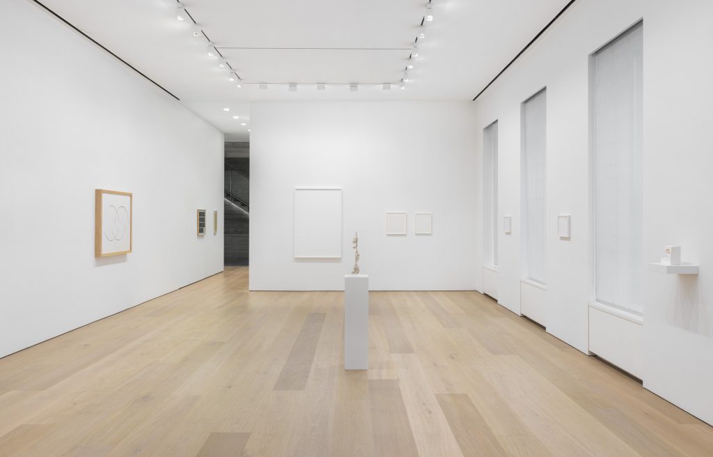 Installation view, 'Cut, Folded, Pressed and Other Actions', David Zwirner, New York, 2016