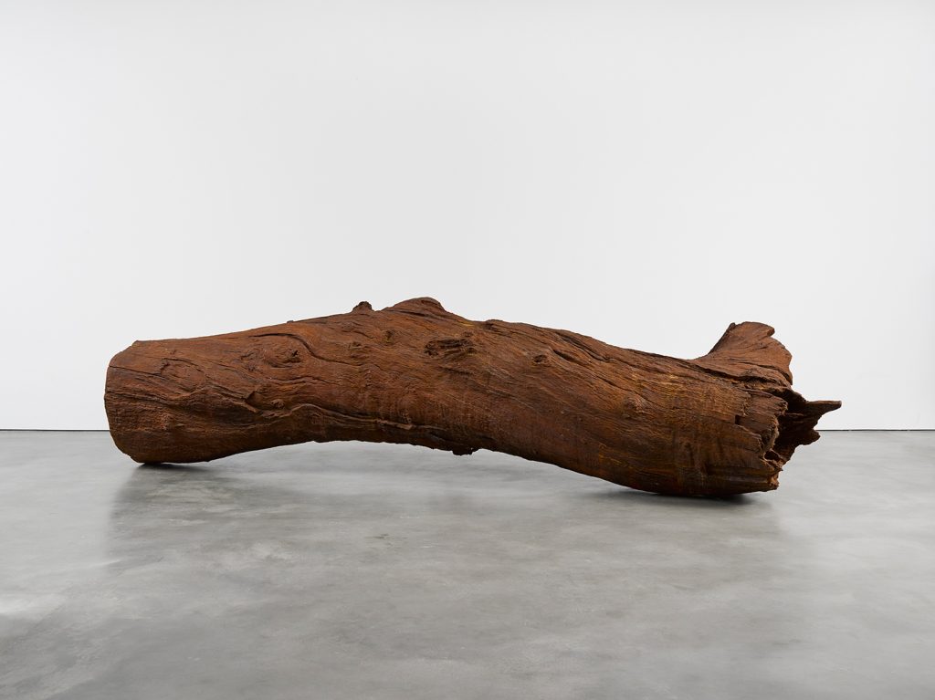 Ai Weiwei 'Iron Tree Trunk', 2015 Cast iron, 503 x 195 x 100 cm, 198 x 76 3/4 x 39 3/8 in. © Ai Weiwei; Courtesy Lisson Gallery.