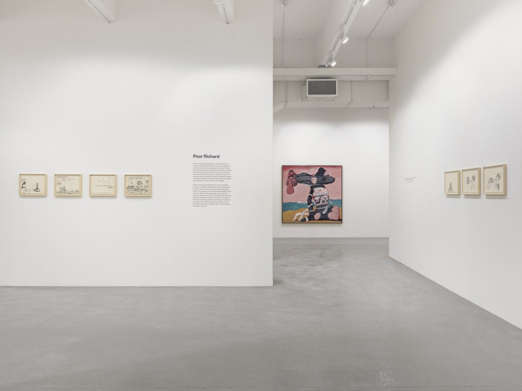 Installation view, 'Philip Guston: Laughter in the Dark, Drawings from 1971 & 1975', Hauser & Wirth New York, 22nd Street Photo: Genevieve Hanson © The Estate of Philip Guston. Courtesy Hauser & Wirth 