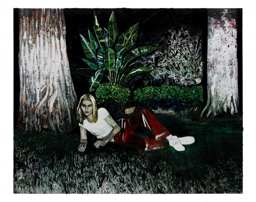 RAFFI KALENDERIAN 'Lauren', 2016 Oil on canvas, 84 × 104 in 213.4 × 264.2 cm. Courtesy Brand New Gallery.